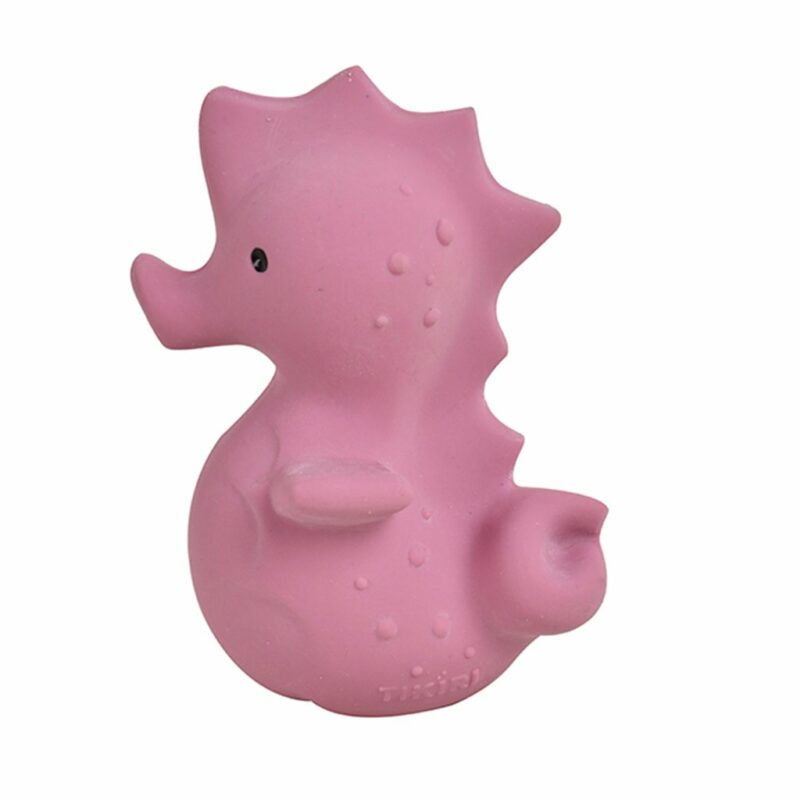 Sea Horse - Natural Rubber Baby Rattle