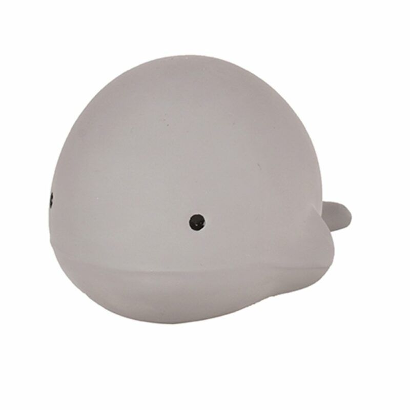 Whale - Natural Rubber Baby Rattle