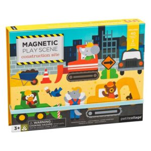 construction site - magnetic play scene