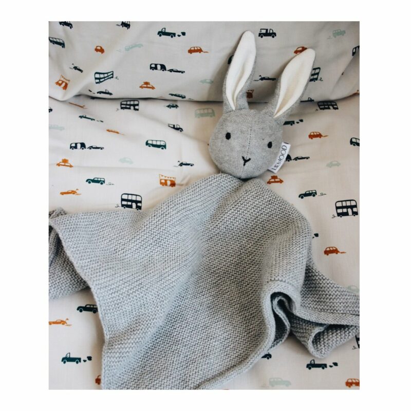 Milo Knit Cuddle Cloth - Rabbit grey melange