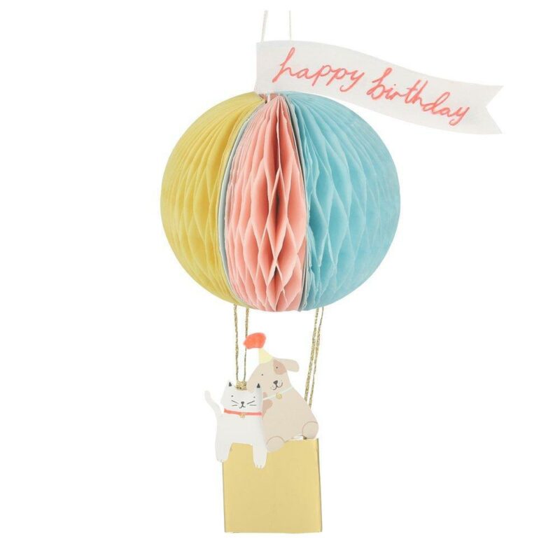 Meri Meri - Air Balloon Honeycomb Card