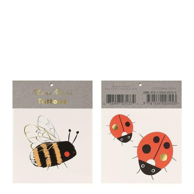 Meri Meri - Bee & Ladybird Small Tattoos