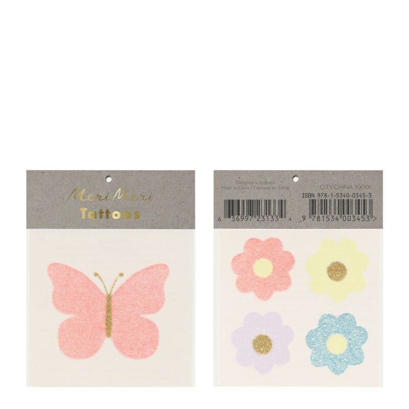 Meri Meri - Floral Butterfly Small Tattoos
