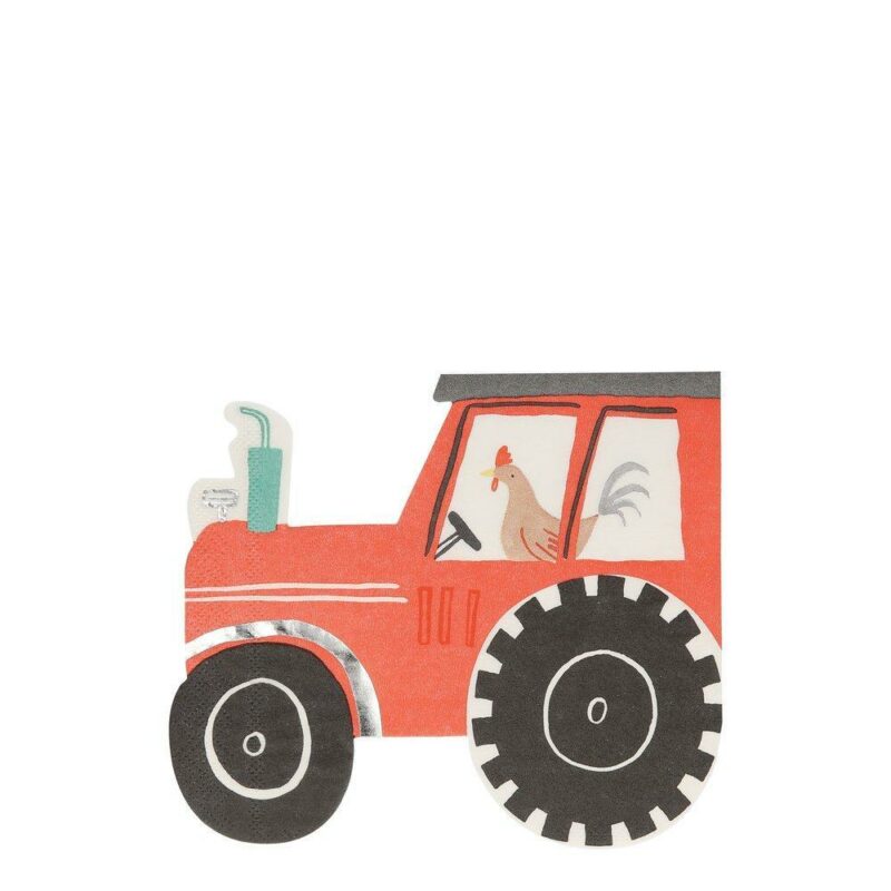 Meri Meri - On the Farm Tractor Napkins