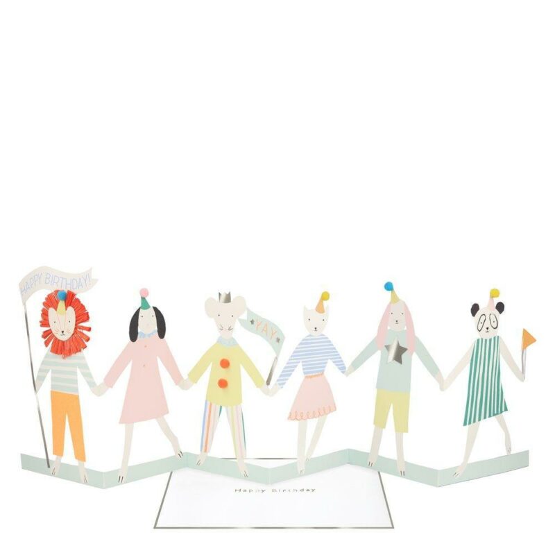 Meri Meri - Party Animal Concertina Card