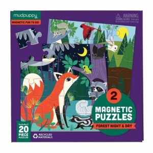 Mudpuppy - Mudpuppy Magnetic Puzzle (Forest Night & Day)