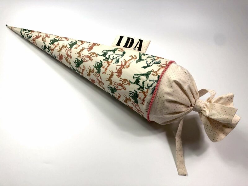 Schultüte "Wildpferde" mit Namen – Bild 2