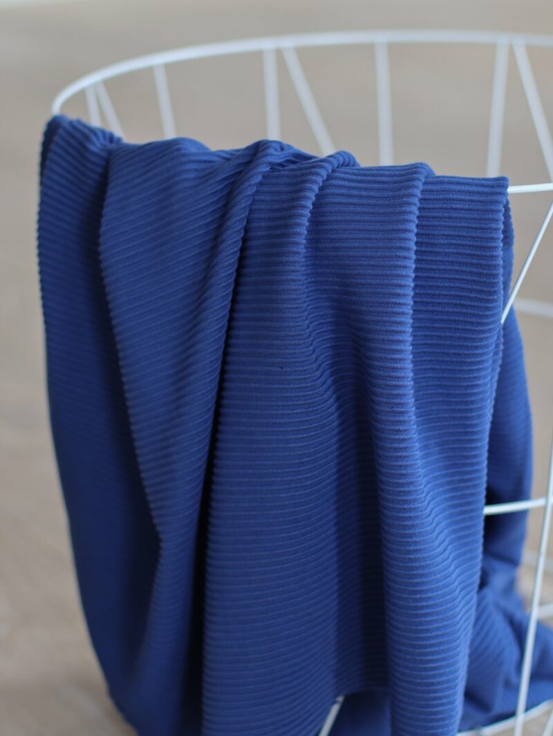 Self-Striped Ottoman Knit mit TENCEL™ Fasern - Lapis – Bild 2