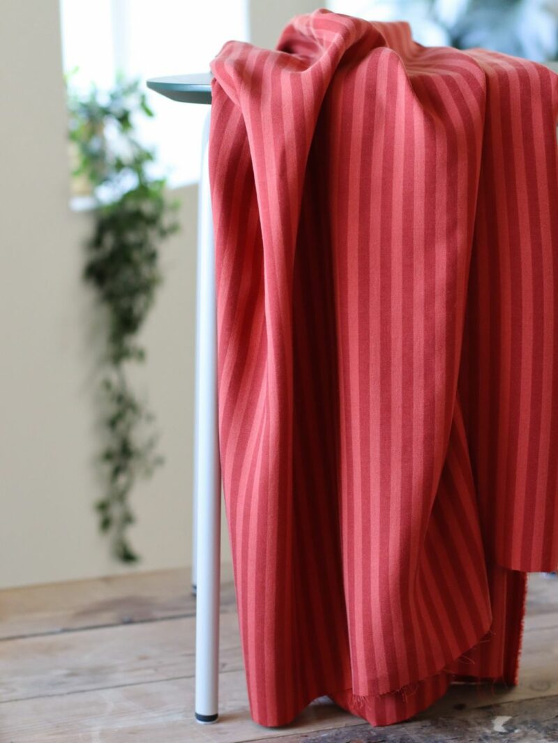 Two-Tone Stripe Twill mit TENCEL™ Fasern - Cider – Bild 2