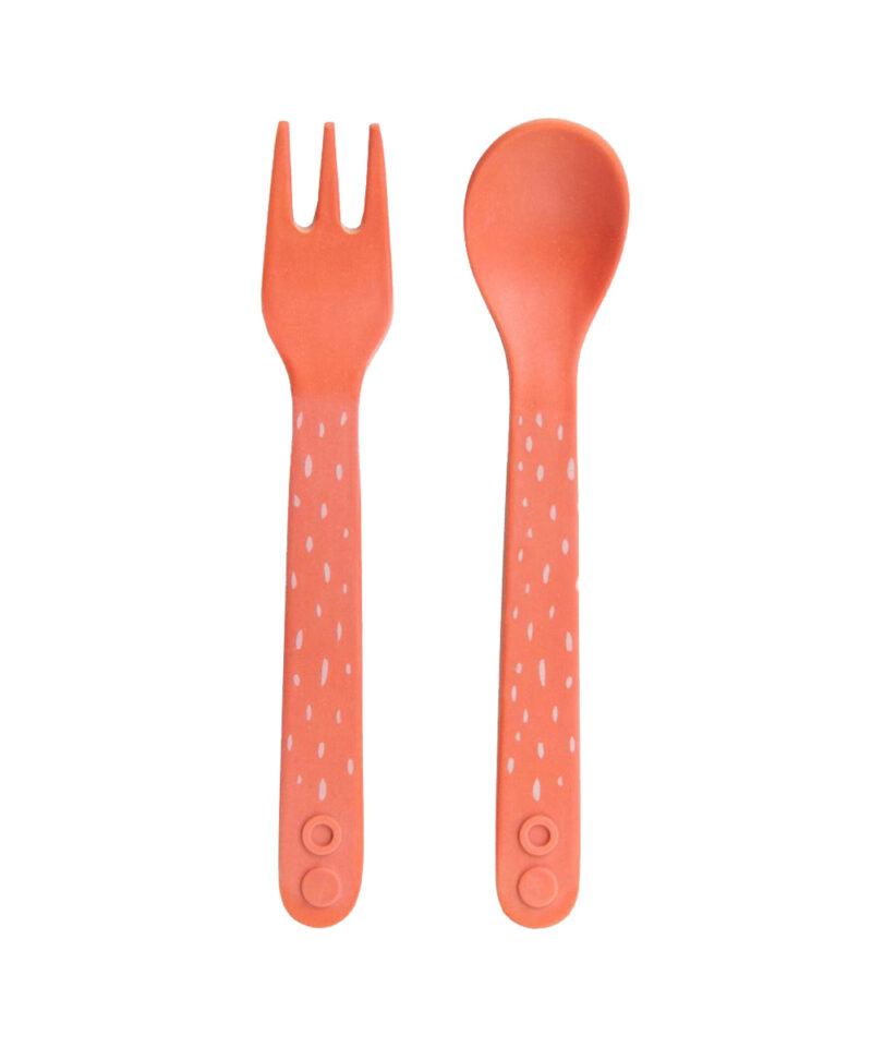 Set aus Bambus – Löffel & Gabel "Mrs. Crab"