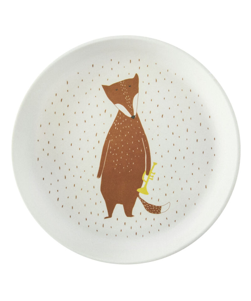Teller aus Bambus „Mr. Fox"