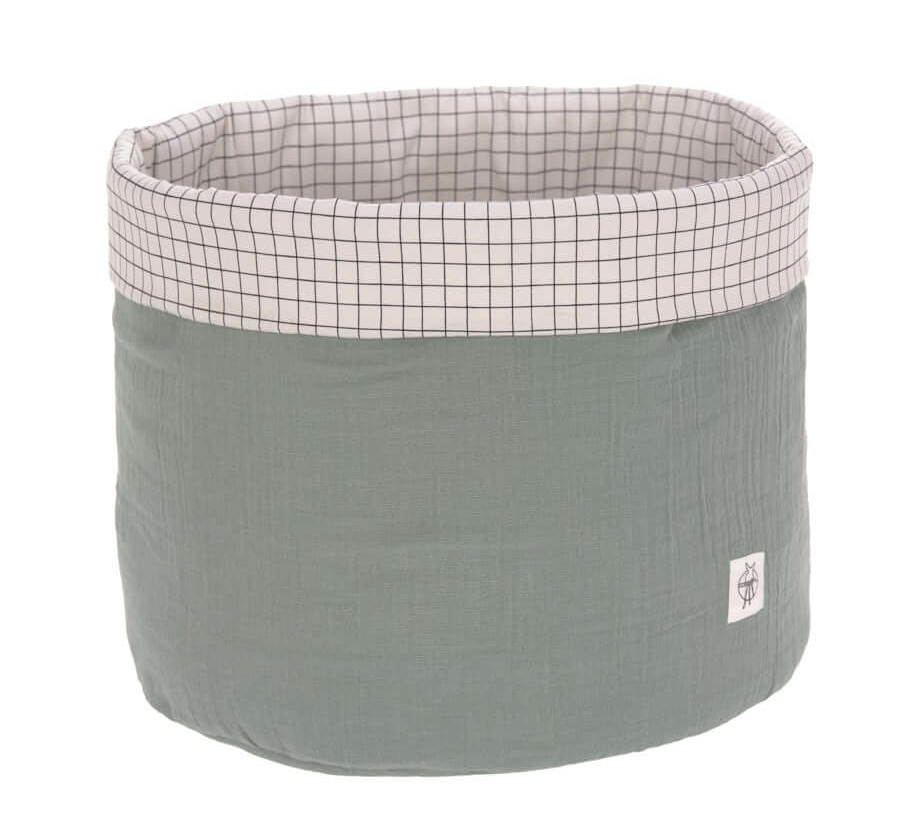Lässig Großer Stoffkorb "Storage Basket" Green LottiKlein