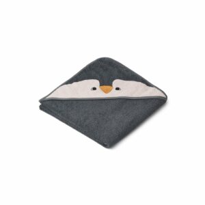 Augusta Hooded Junior Towel - Penguin stone grey