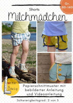 Lotte & Ludwig - Schnittmuster (Shorts Kind Gr. 80-140)