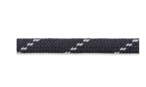 Union Knopf - Flechttresse flach (grau)