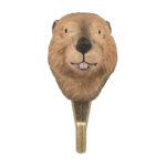 Handgeschnitzter Haken Biber