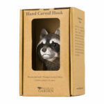 Handgeschnitzte Haken Waschbär