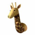 Giraffe Head with Tie-Dye Patches