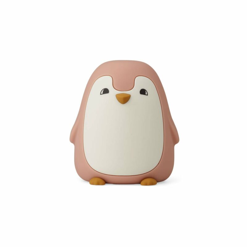 Ditlev night light - Penguin dark rose