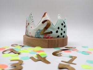 Geburtstagskrone mit Zahl - Modern Queen