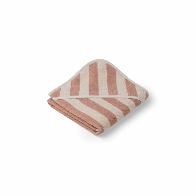 Liewood - Alba hooded baby towel (Rose/sandy)