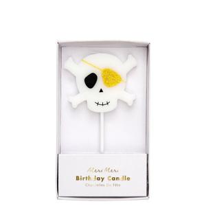 Meri Meri - Large Skull & Crossbones Candle