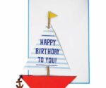Meri Meri - Sailing Boat Stand-Up Card Meri Meri - Sailing Boat Stand-Up Card