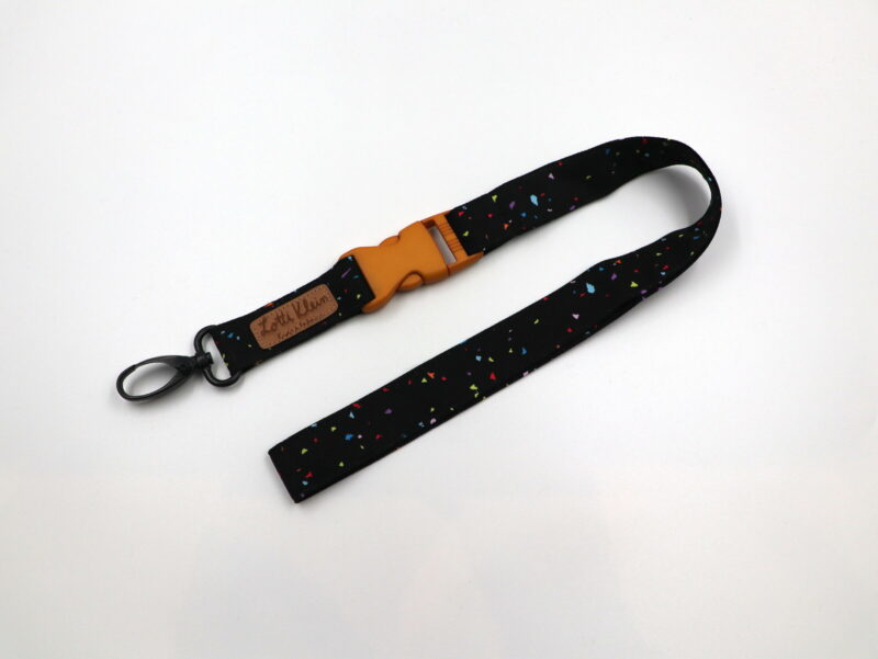 Schlüsselband "Confetti black" – Bild 3