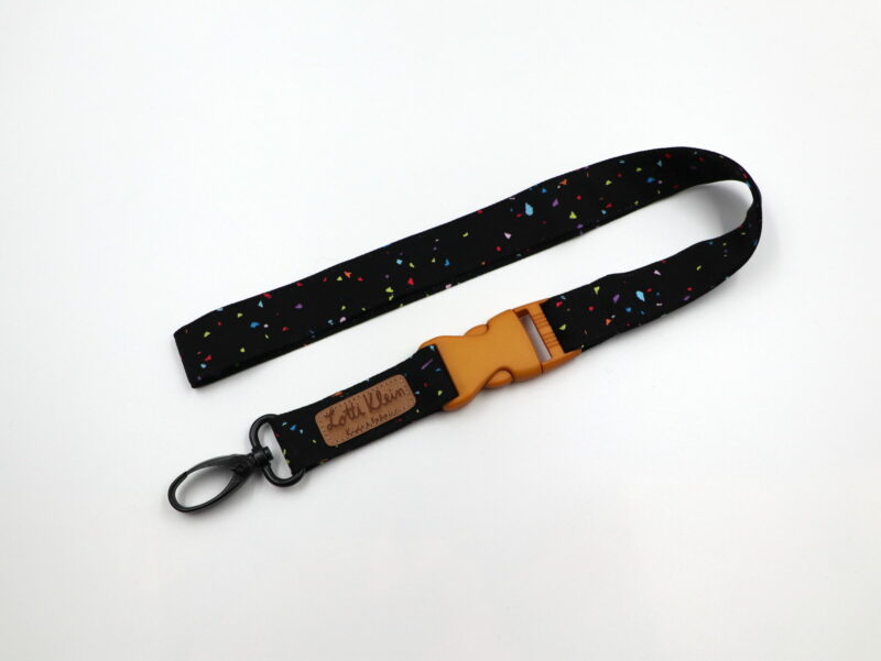 Schlüsselband "Confetti black" – Bild 5