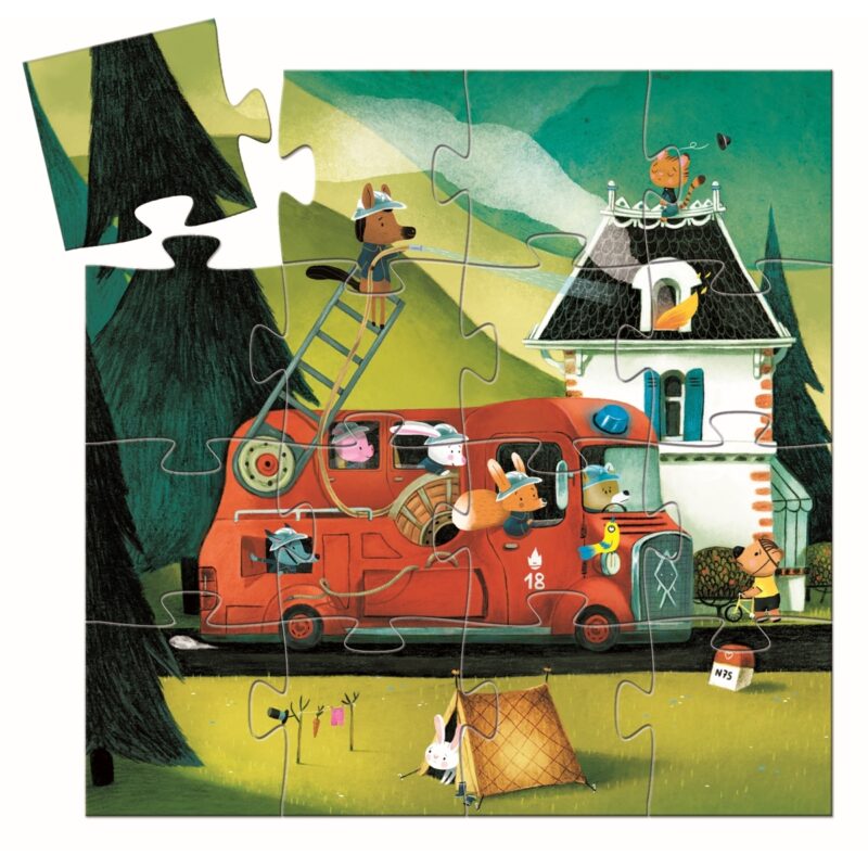 Puzzle "Das Feuerwehrauto" - 16 Teile – Bild 2