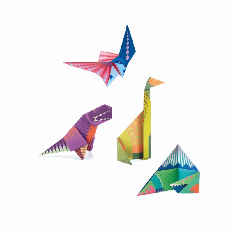 Origami Bastel-Set - Dinosaurier