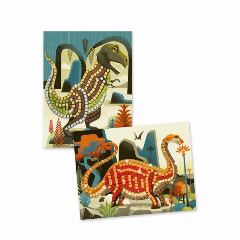 Mosaike: Metallische Dinosaurier von DJECO