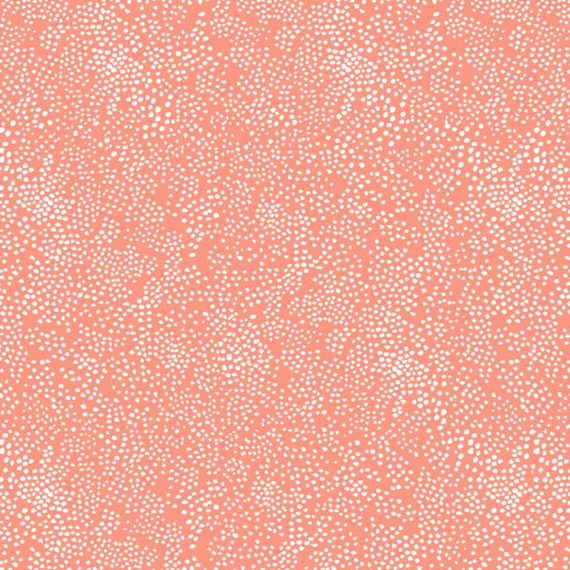 Cotton&Steel - Rifle Paper Co. Basics - Menagerie Champagne - Coral