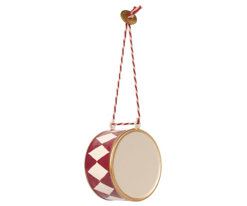 Maileg - Metal ornament large drum - red