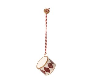 Maileg - Metal ornament small drum - red