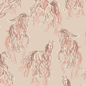 RJR Fabrics - Wild Horses - Wild Hearts Can't Be Broken - Clay
