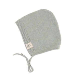 Lässig - Baby Mütze - Knitted cap aqua grey (0-2m)