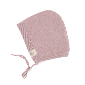 Lässig - Baby Mütze - Knitted cap light pink (0-2m)