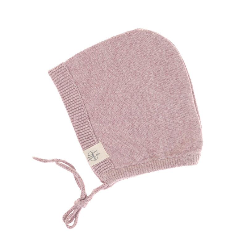 Lässig - Baby Mütze - Knitted cap light pink (2-6m)