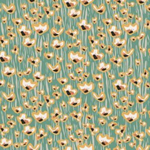 Cotton&Steel - In Bloom - Wildflowers - Aqua Fabric