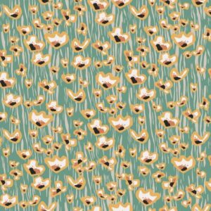 Cotton&Steel - In Bloom - Wildflowers - Aqua Fabric