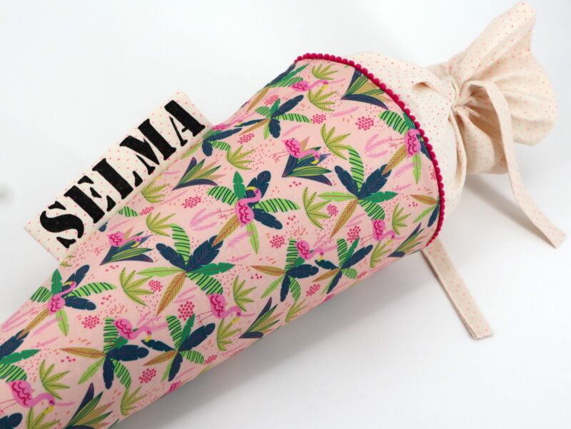 Schultüte "Flamingo" mit Namen