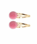 Haarclips Pompom Rosa von GLOBAL AFFAIRS