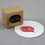 Perlenfischer Stempel Typografie Hello Perlenfischer Stempel Typografie Hello
