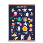 Frau Ottilie - ABC-Poster schwarz Frau Ottilie - ABC-Poster schwarz