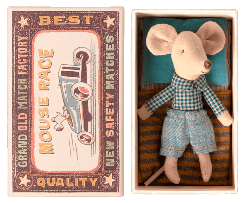 Maus "Little Brother Mouse in Matchbox" – Bild 3