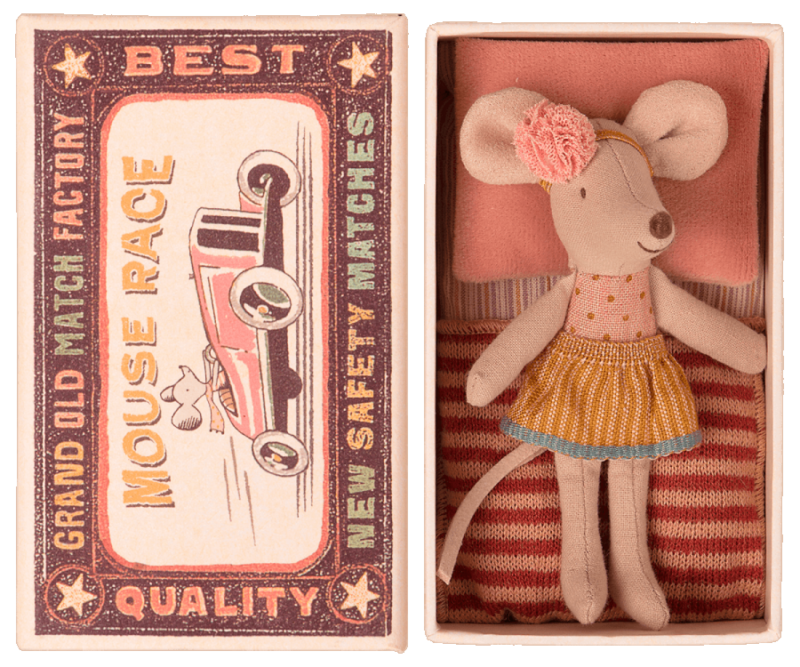 Maus "Little Sister Mouse in Matchbox" – Bild 3