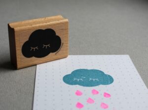 STEMPEL | WOLKE MIT WIMPERN