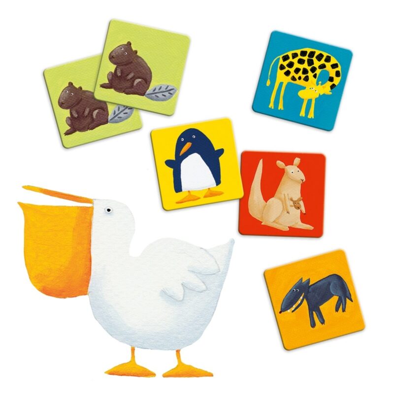 Lernspiele: Memo Bunte Tiere von DJECO
