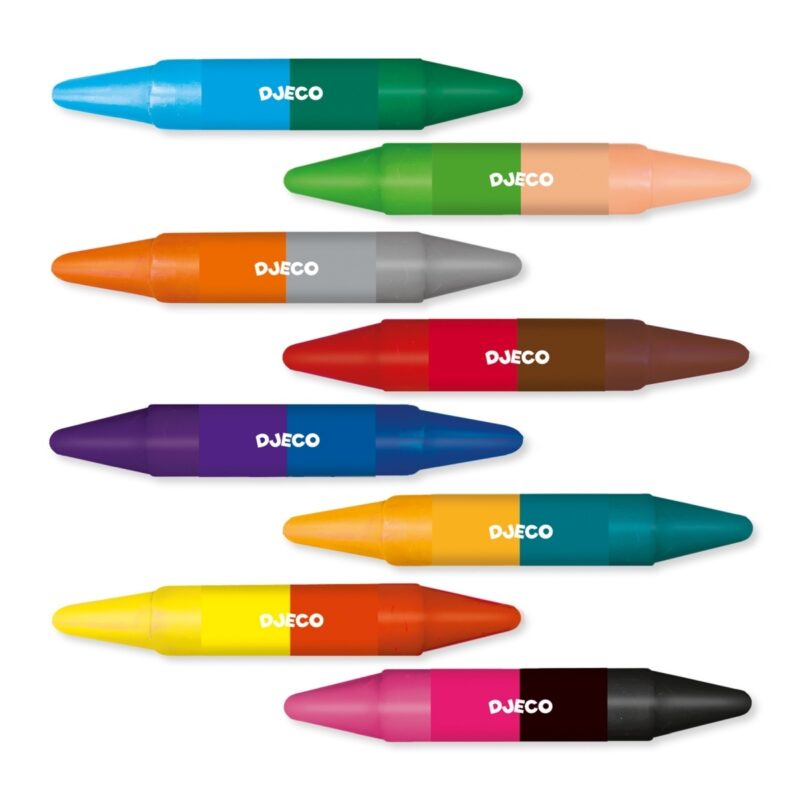 Farben: 8 Doppelstifte von DJECO